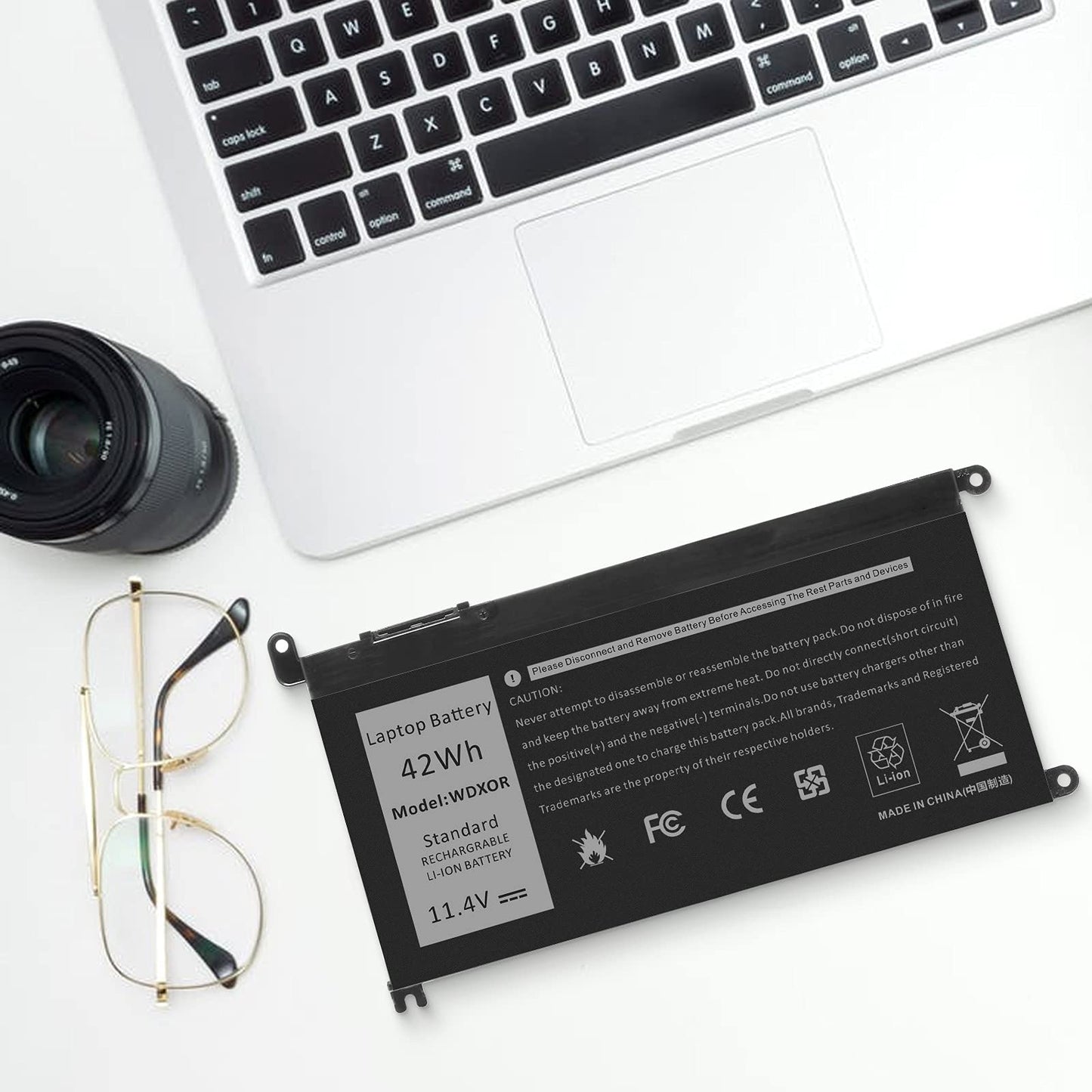 TREE.NB WDX0R Laptop Battery Replacement for Dell Inspiron 13 15 5000 7000 Series 5565 5567 5570 5578 7560 7570 7573 7579 5368 5378 Latitude 7368 17 5765 5767 Series Notebook 3CRH3 T2JX4 11.4V 42Wh