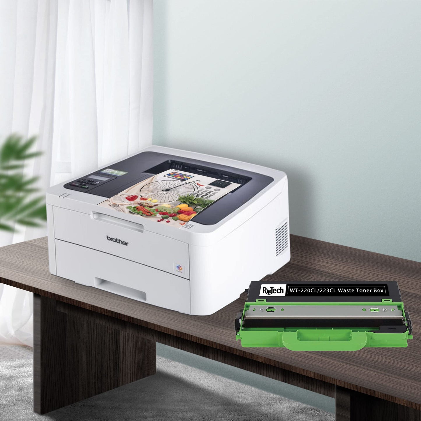 RitoTech 1 Pack Compatible for Brother WT-220CL Waste Toner Box WT-223CL Waste Toner Box Works with MCF-9340CDW HL-3140CW 3170CDW L3210CW L3230CDW L3270CDW 9130CW L3290CDW MFC-L3710CW L3770CDW (Black)