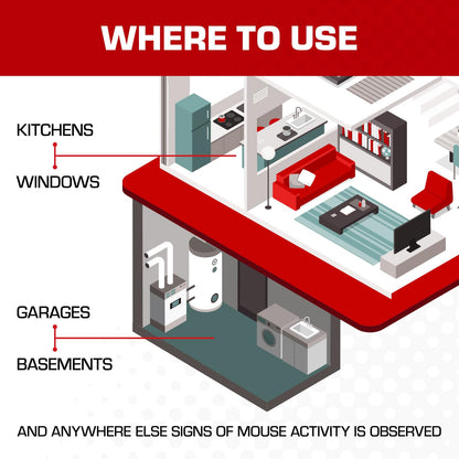 Tomcat Glue Traps Mouse Size with Eugenol for Enhanced Stickiness for Mice, Cockroaches, and Spiders, 6 Traps