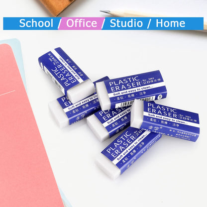 Tamaki 6 Pack Erasers, Large White Erasers for School Office, Art Eraser for Drawing