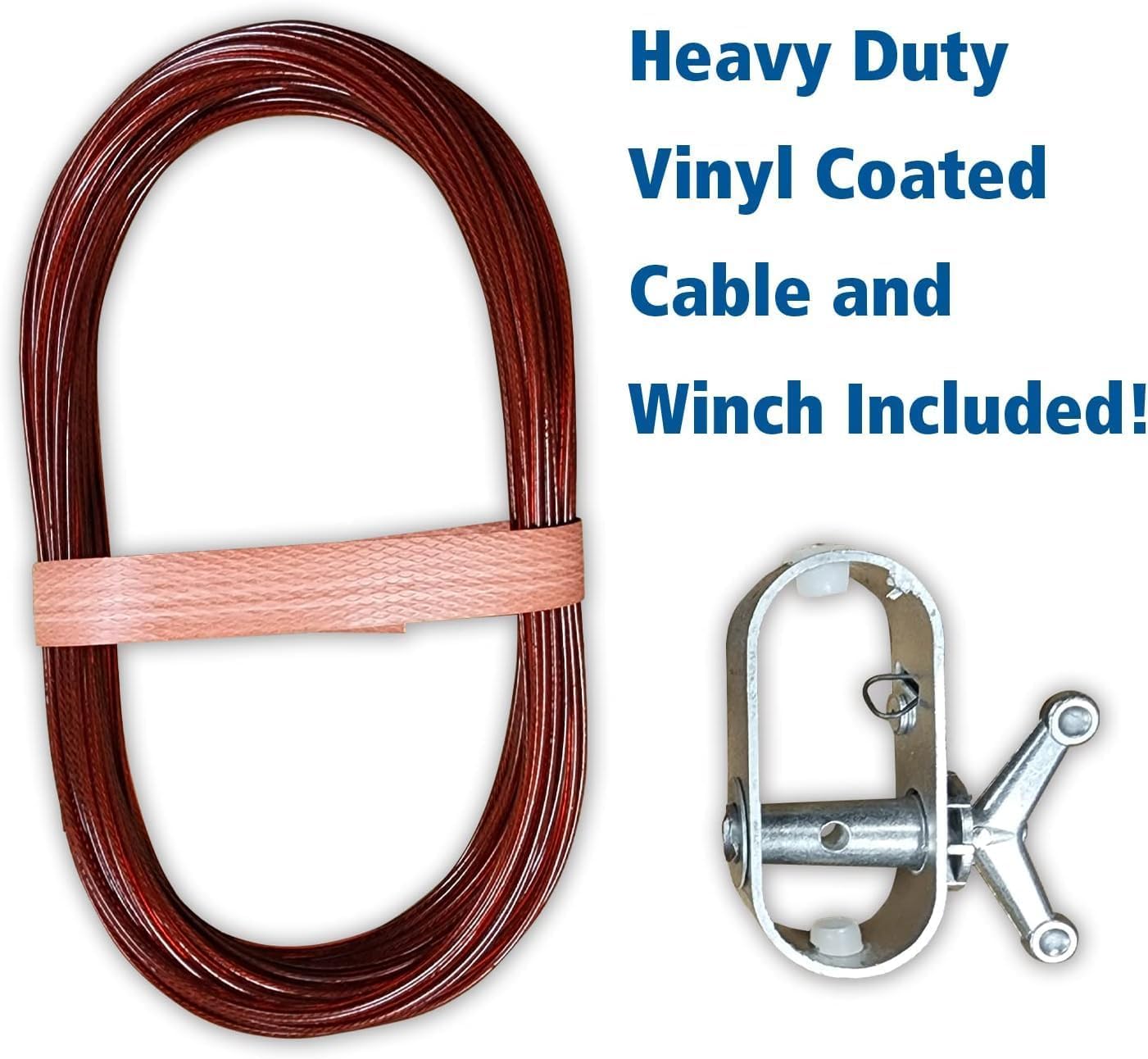 Winter Block 18’ ft. Round Pool Winter Cover for Above Ground Pools - 8-Year Warranty, Cold and UV Resistant, Weatherproof and Durable, Winch & Cable Included