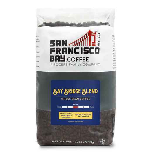 San Francisco Bay Whole Bean Coffee – Bay Bridge Blend (2lb Bag), Medium Roast
