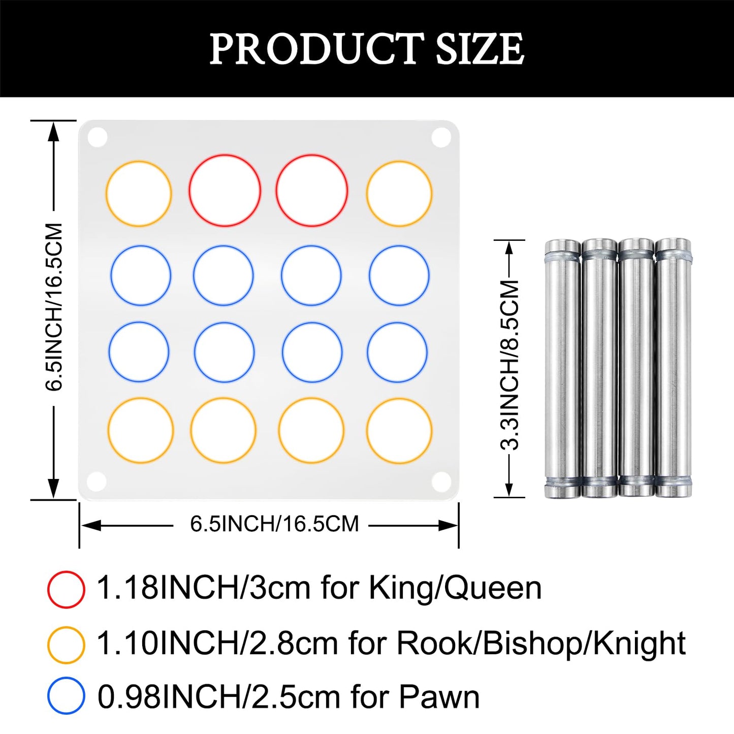 Resin Chess Set with Checkers Board Silicone Mold Set with 2 Pack Chess Piece Holder, 32 Pieces Full Size 3D Silicone Chess Molds Kit for Epoxy Resin Casting, Party Board Games and Home Decoration