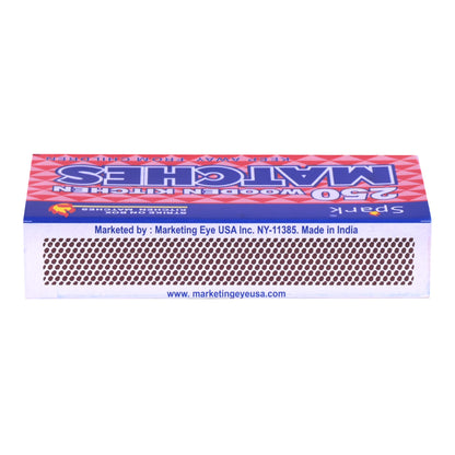 Spark Large Matches – 20 Packs, 5,000 Total Strike-on-Box Matches for Fireplace, Camping, Survival, BBQ | Wholesale Bulk Lot