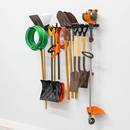 StoreYourBoard Tool Storage Rack – Heavy Duty Garage Tool Organizer Wall Mount for Garden Tools, Rakes, Shovels, Garage Hooks, Steel Gear Hanger Holds 300 lbs
