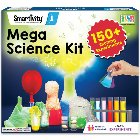 Smartivity Legendary Mega 150 Science Experiment Kit for Kids, Smart Birthday Gifts, Educational Science Experiments for Boys & Girls, STEM Toys for Learning & Fun for Age 6, 7, 8, 9, 10, 11, 12,14