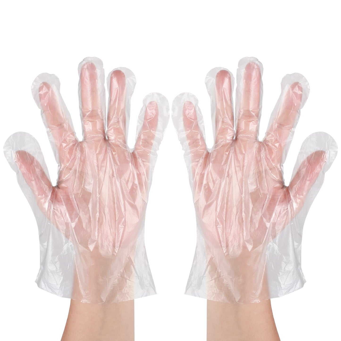 Disposable Food Prep Gloves - 500 PCS Disposable Plastic Gloves forFood Safe, Food Handling, Cooking，One Size Fits Most