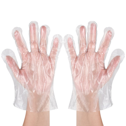 Disposable Food Prep Gloves - 500 PCS Disposable Plastic Gloves forFood Safe, Food Handling, Cooking，One Size Fits Most