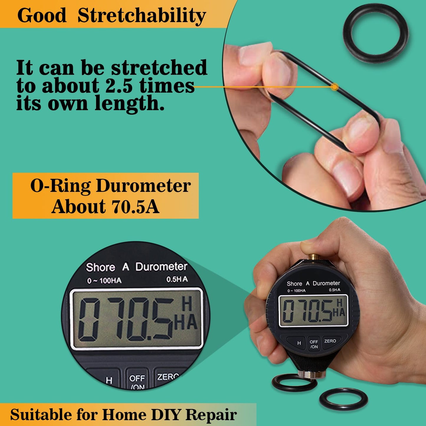 XBVV 1020 Pcs O Ring Kit 20 Size Nitrile Rubber O Ring Assortment Set for Car Auto Vehicle Repair Faucet Plumbing Air or Gas Sealing Connections Resist Oil and Heat