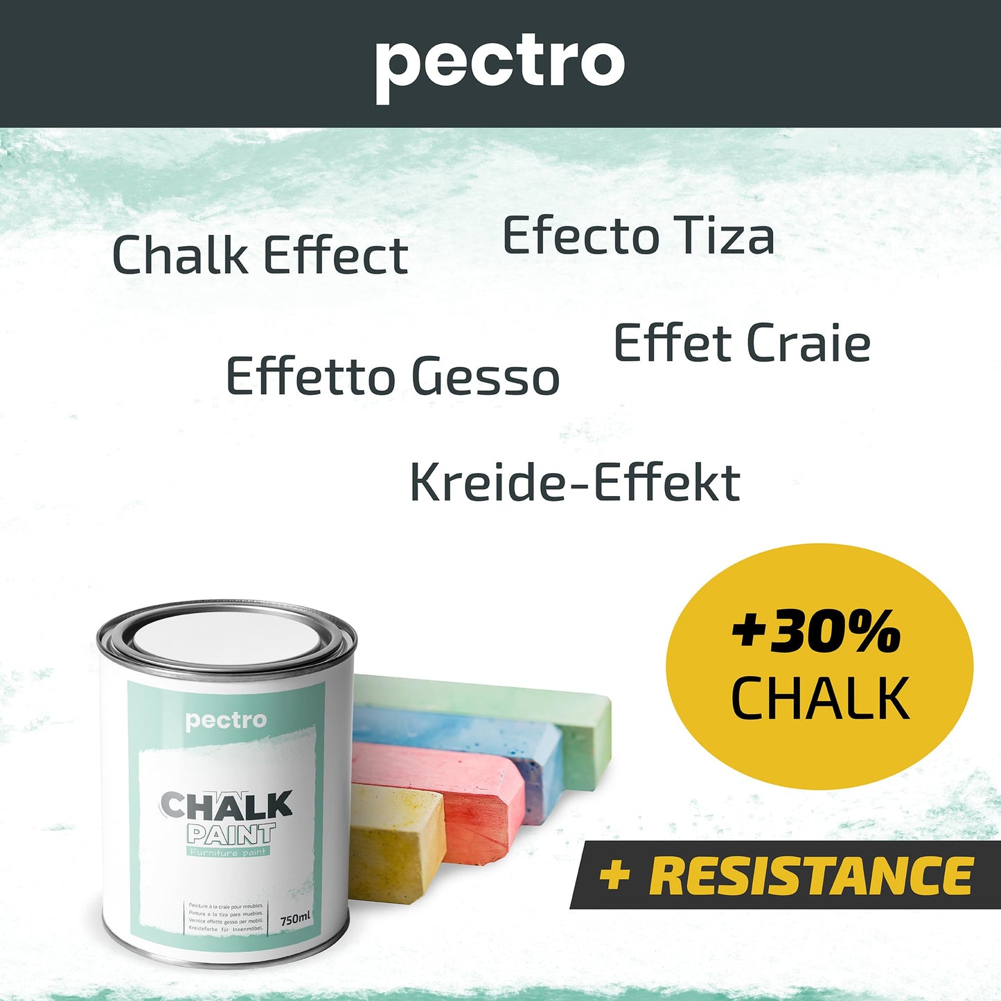 Chalk Paint for Furniture 25 fl.Oz. (750ml) + Special Chalk Paint Brush - Furniture Paint no Sanding or Priming - Chalk Finish Wood Paint - DIY Projects Home Decor & Improvement (ANTIQUE WHITE)