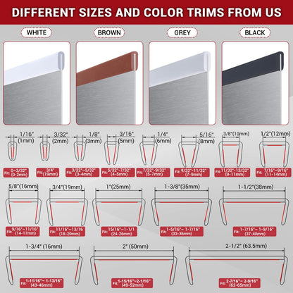 Rubber Edge Trim, 1/16" Self Adhesive Flexible U Channel Edge Protecter for Sheet Metal, Car Doors, U Shaped Sharp Edge Protecter, Fit for 0-3/32" Thick Edge, Black Color, 20Ft, EPDM Material