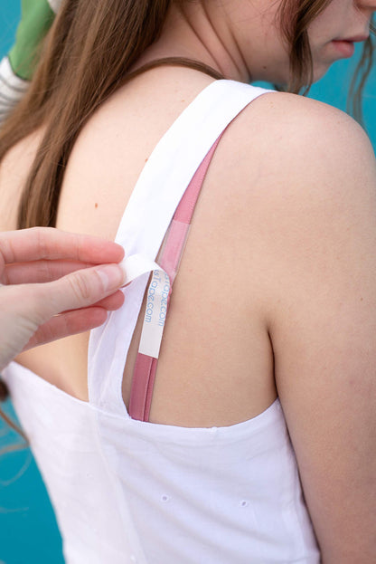 Fearless Tape - 50 Count Double-Sided Fashion Tape for Clothing & Body, Transparent & Skin-Friendly Adhesive Strips for Fabrics, Secure Outfits Elegantly, Ideal for Dresses, Blouses & More