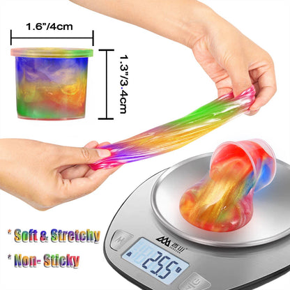 24 Pack Mini Slime, Galaxy Slime Party Favors, Stretchy Slime Kit for Classroom Prizes, Christmas Stocking Stuffers, Goodie Bag Stuffers,Easter Basket Stuffers for Kids Boys Girls 5-12