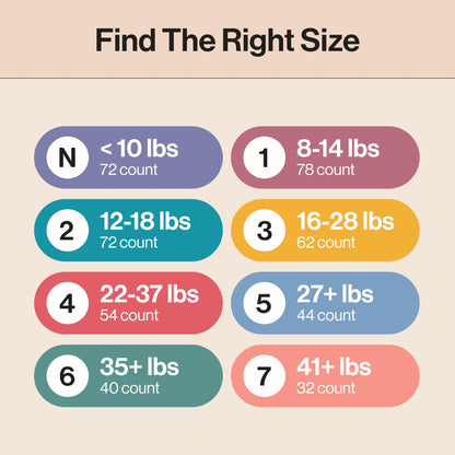 The Honest Company Clean Conscious Diapers for Delicate Skin | Up to 100% Leakproof | Hypoallergenic, Fragrance Free | Gender Neutral | Club Box, Size 1 (8-14 lbs), 78 Count (Prints May Vary)