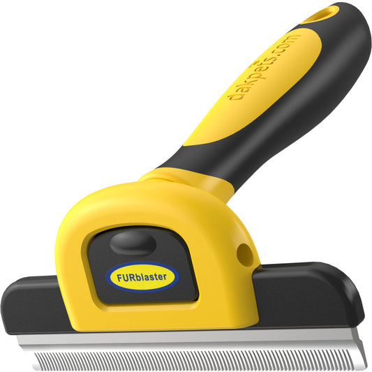 DakPets Stainless Steel Deshedding and Dematting Tool | Professional Pet Grooming Fur Brush for Cats and Dogs Hair Removal