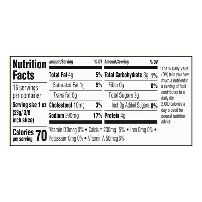 Velveeta Original Pasteurized Recipe Cheese Product, 16 oz Block