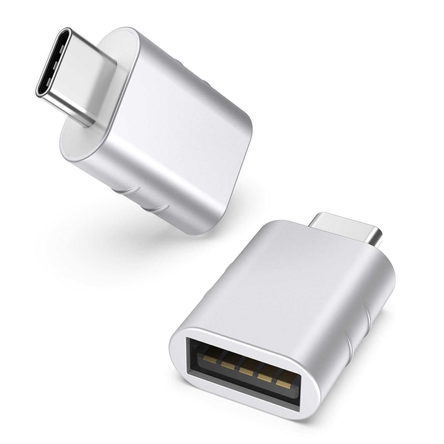 Syntech USB C to USB Adapter(2 Pack), USB-C Male to USB 3.0 Female Adapter Compatible with iPhone 17 Pro Max MacBook Pro Air 2024 iPad mini Pro Surface Pro and Other Type C or Thunderbolt 4/3 Devices