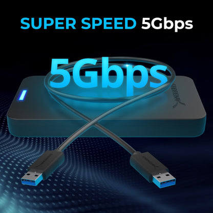 SABRENT 2.5 Inch SATA to USB 3.0 Tool Free External Hard Drive Enclosure [Optimized for SSD, Support UASP SATA III] Black (EC-UASP)