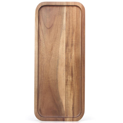 Wooden Serving Platters Acacia Long Charcuterie Boards Rectangle Wood Tray Home Decor Serving Cheese Board Appetizer Snack Plates Kitchen Dinner Platter for Food Dish Rectangular Cake Dessert Trays