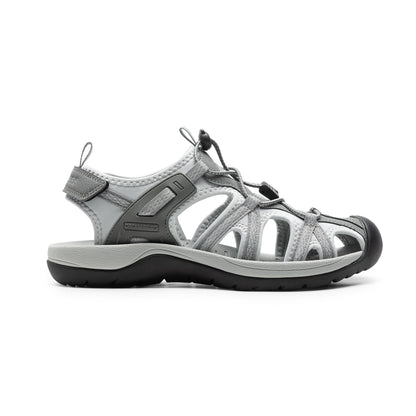 DREAM PAIRS Men's Sandals Hiking Water Sport Athletic Beach Outdoor Comfortable Casual Closed Toe Summer Sandal Shoes,Size 10.5,Light Grey,DMUMST2505