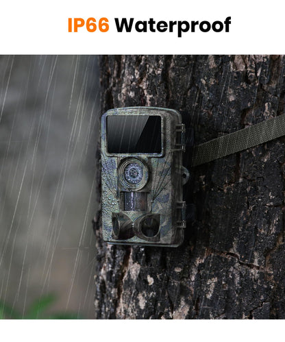 Dargahou Trail Camera - 4K 48MP Game Camera with Night Vision, 0.05s Trigger Motion Activated, IP66 Waterproof, 130 Wide-Angle with No Glow Infrared LEDs for Outdoor Wildlife