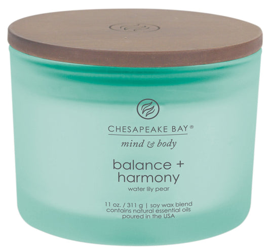 Chesapeake Bay Candle Scented Candle Balance + Harmony (Water Lily Pear) Coffee Table Home Décor