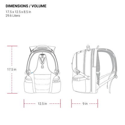 SwissGear 2769 Scansmart Backpack, Black, 17.5-Inch