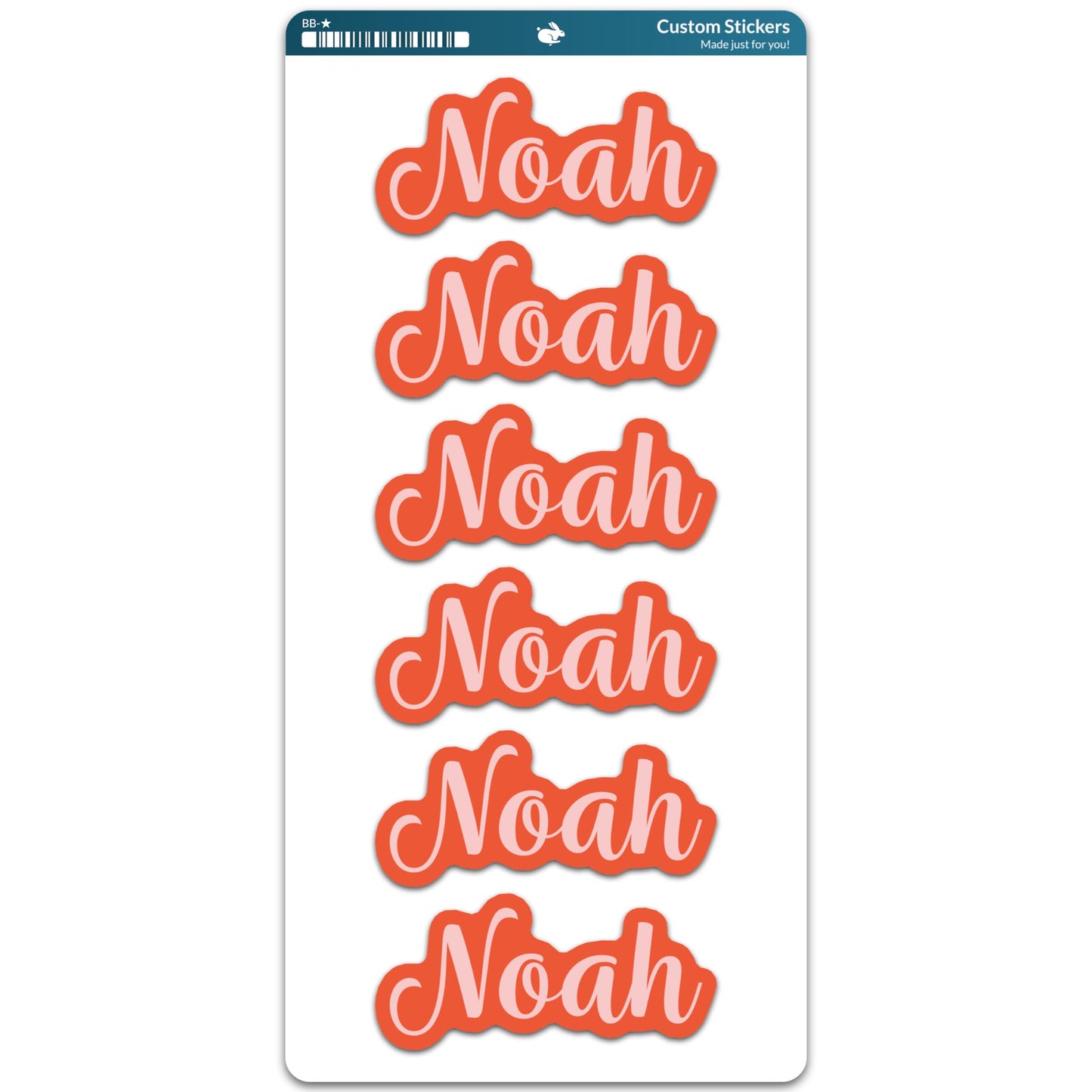 Custom Name Stickers for Water Bottles - Personalized Waterproof Vinyl Name Labels for Cups, Tumblers, Helmets, Laptop, Servers, Cars and Daycare (6 Stickers)