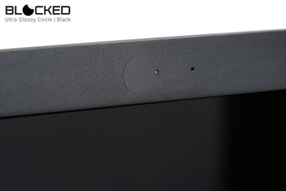 Stackable Webcam/Camera Vinyl Covers | 95 Low-Tack Restickable Webcam Sticker | 5-Sizes | Black 95-Pack (Muted Matte)