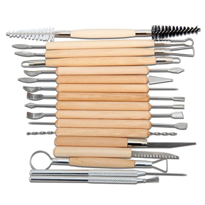 Blisstime 42-Piece Pottery Kit - Clay & Sculpting Tools for Pottery Wheel & DIY Arts & Crafts