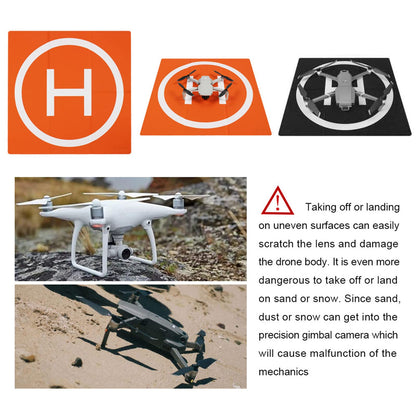 SYMIK LP500 Drone Landing Pad 20 inch (50cm) Double-Sided Waterproof (2x3 fold) Fast-Fold Helipad Weighted Drone Launch Pad for DJI Mavic 4 Pro / Flip / Neo / Mini 4k / Mini 4 Pro / Mini 3 / Air 3S / Avata 2 / Mavic 3 Pro