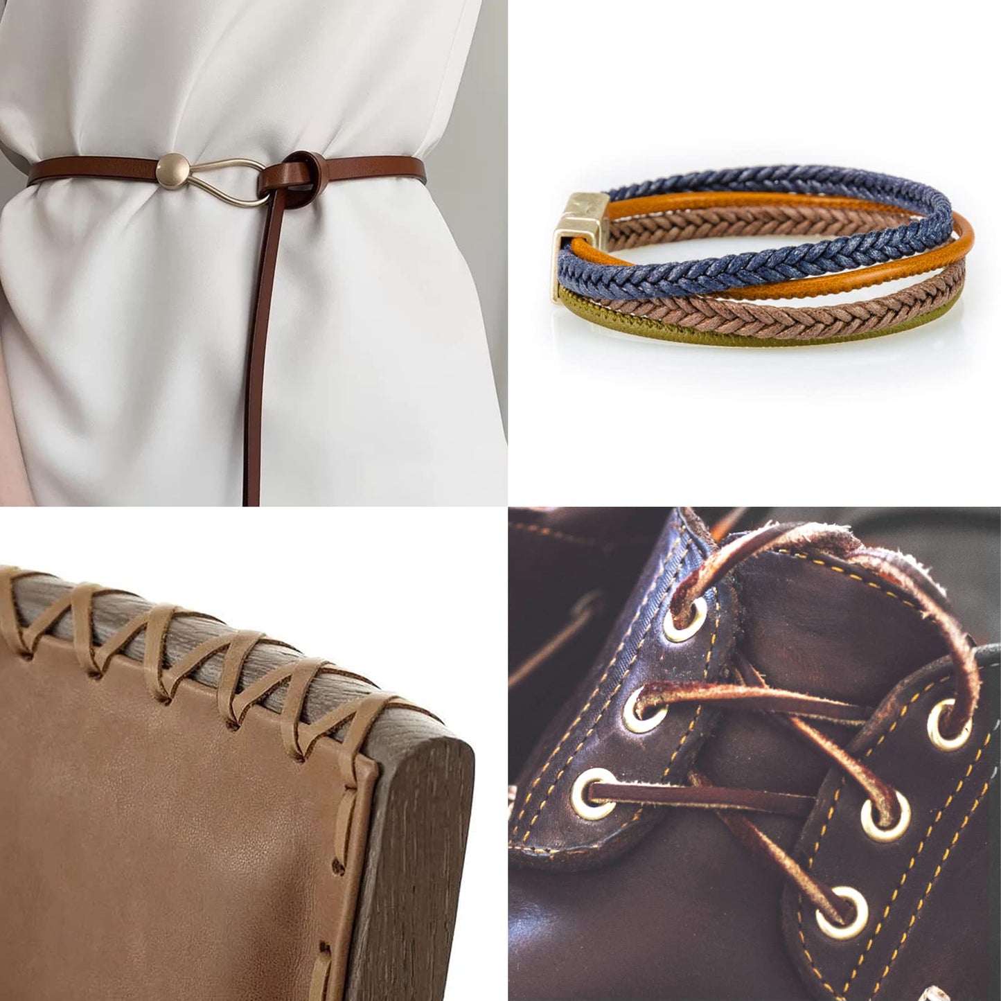 Ringsun 2 Inches Wide Flat Leather Straps for Crafts, Full Grain Leather Strips Cord String for Crafts, Tooling (2mm Thick 72.5 Inches Long Bourbon Brown)