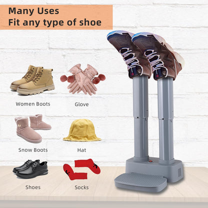 Shoe Dryer, Ohuhu Heavy Duty Boot Dryer for Work Boots - Boot Warmer Glove Dryer with Heat Blower Portable Ski Boot Heaters Overheat Protection Constant Temperature Space Saving Super Quiet Best Gifts