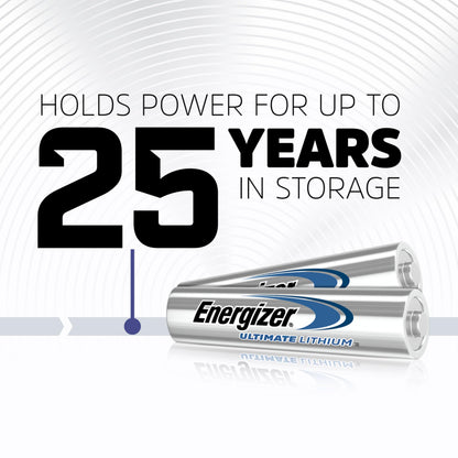 Energizer Ultimate Lithium AAA Batteries (1 Pack), Lithium Triple A Batteries