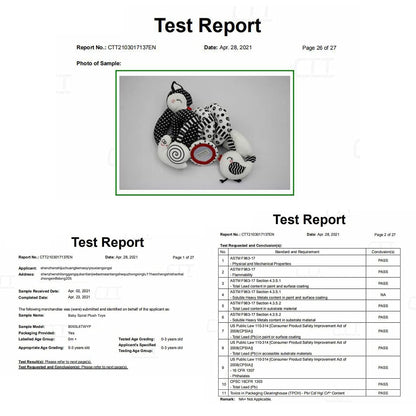 XIXILAND Baby Spiral Plush Toys, Black and White Baby Car Seat Toys, High Contrast Infant Newborn Toy 0-6 Months for Stroller Crib Mobile, Sensory Toy Best Gift for 0 3 6 9 12 Months Boys Girls