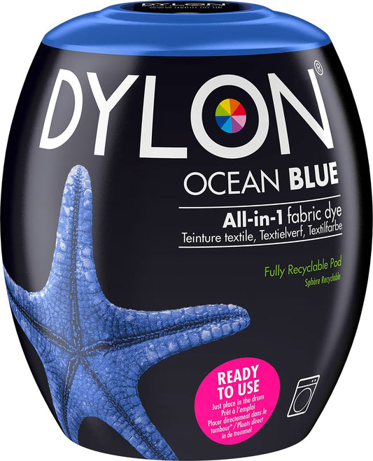 Dylon Fabric Dye Pod, Ocean Blue 350g (Pack of 1), 12 Ounce