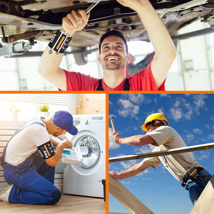 Valentines Day Gifts for Him Boyfriend Husband, Magnetic Wristband for Tools, Cool Gadgets for Men Dad, Tool Belts with 15 Strong Magnets for Holding Screws, Nails, Wrenches, Drill Bits