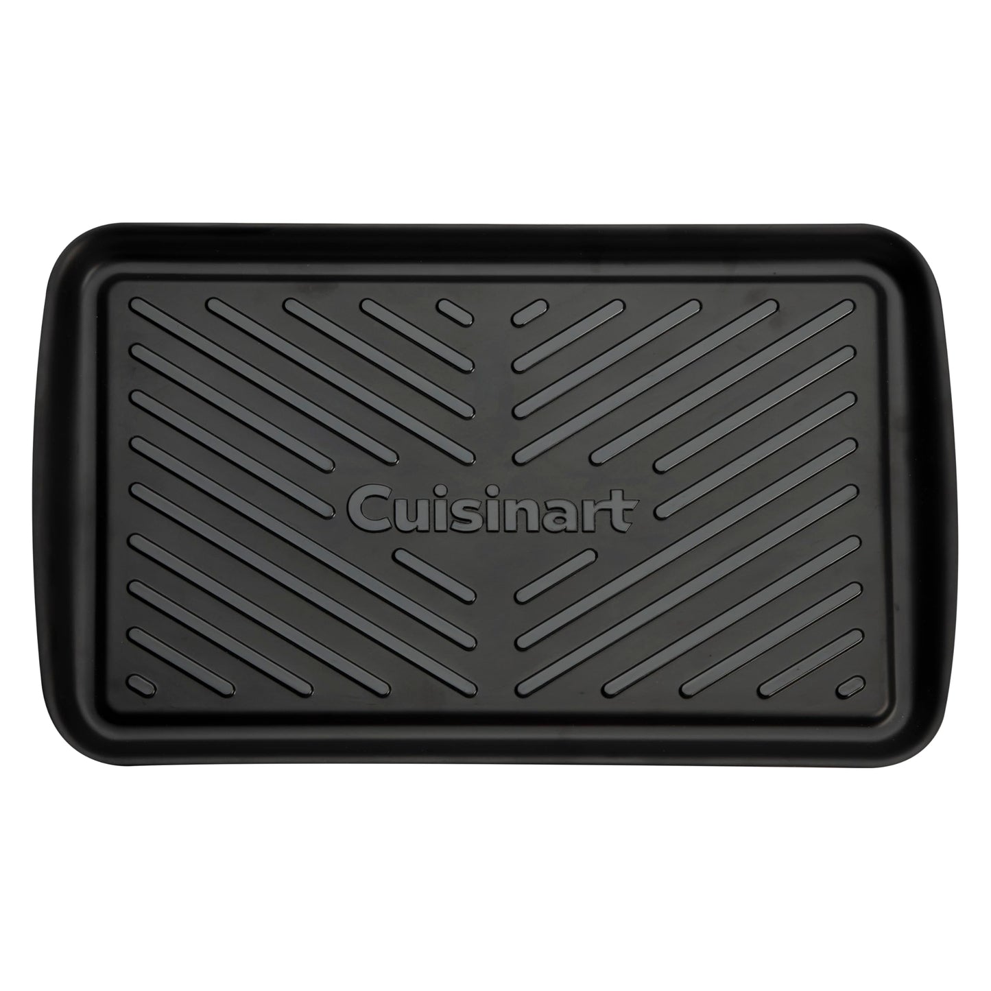 Cuisinart Grilling Prep & Serve Trays, 17x10.5 inch BBQ Tray Safe for Food Handling, 2 Dishwasher Safe Nesting Trays Black & Red, Perfect Grilling Accessories for Cooked & Raw Meat, Fits 6 Burgers
