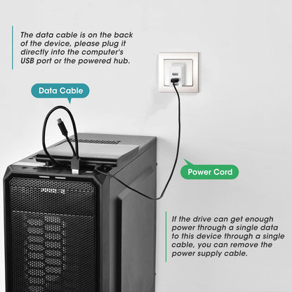 ROOFULL External CD DVD +/-RW Drive for Laptop Mac, USB 3.0 & USB-C CD DVD Disc Reader Writer Burner CD-ROM Portable DVD Player with Carrying Case for Windows 11/10 PC MacBook Pro Linux Computer