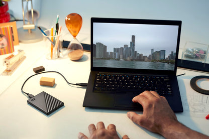 WD 2TB My Passport, Portable External Hard Drive, Black, backup software with defense against ransomware, and password protection, USB 3.1/USB 3.0 compatible - WDBYVG0020BBK-WESN