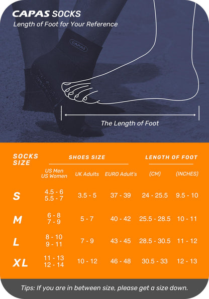 CAPAS 2mm Neoprene Sand Socks, Beach Volleyball Sand Proof Outdoor Wetsuit Diving Water Socks Keep Warm for Men Women