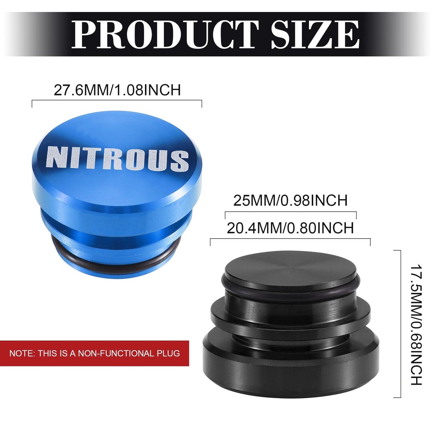 UYYE Cigarette Lighter Plug Billet Aluminum Dustproof Plug, American Flag Button, Car Interior Accessories Fits Most Vehicles and Boats with Standard 12 Volt Power Source, (Red+Black)-E+Blue