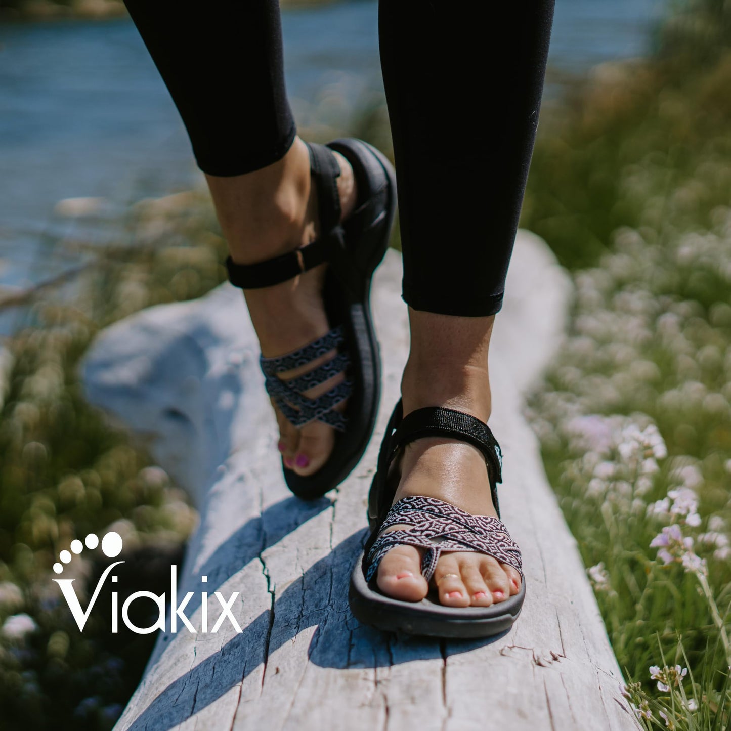 Viakix Women's Walking Sandals – Premium Comfortable Sport Sandals for Outdoors, Travel, Hiking, Beach & Everyday Wear