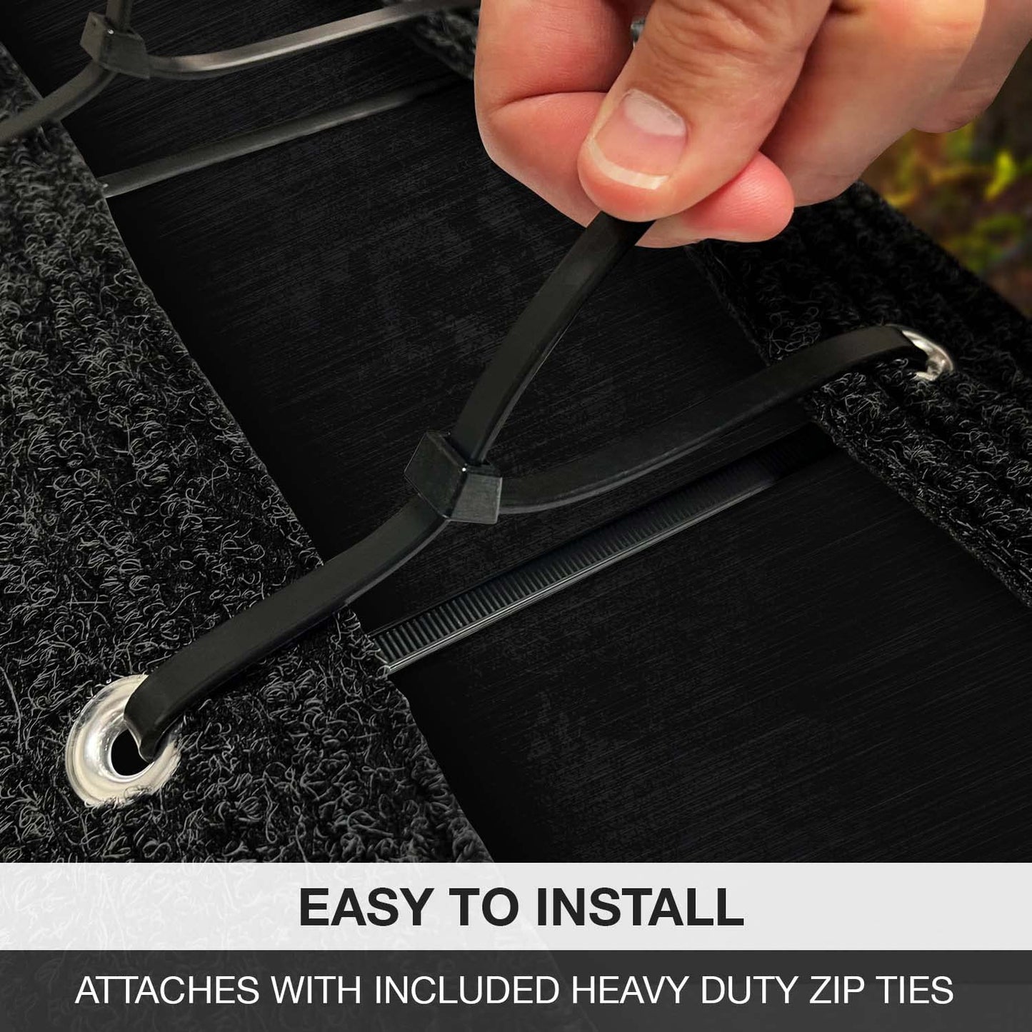 Prest-O-Fit 2-0420 Ruggids RV Step Rug Black Granite 23 In. Wide 19 - Inch X 23 - Inch