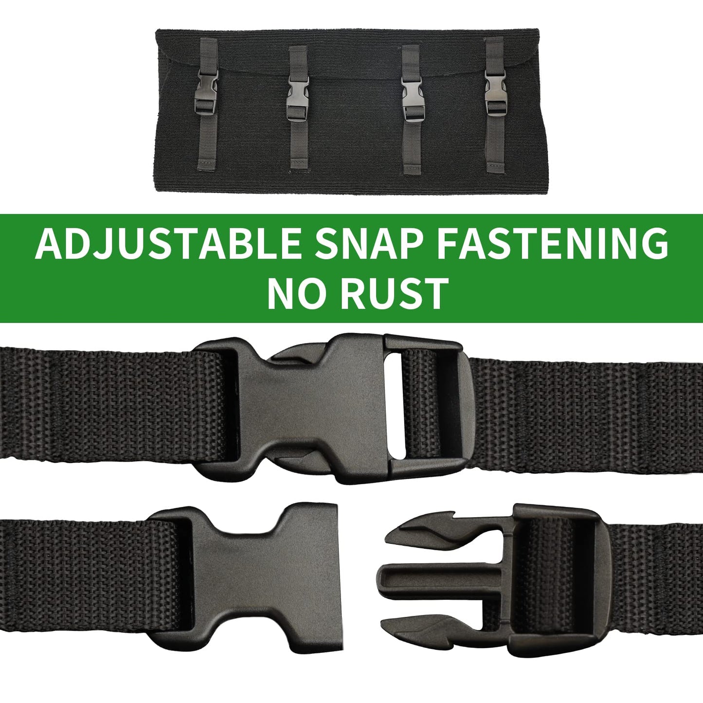 RVGUARD 3 Pack RV Step Rugs 23 Inch RV Step Covers Camper Stair Rugs for Radius Steps (Black)