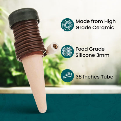 Blumat Classic Plant Watering Stakes - Self-Watering Insert for Indoor and Outdoor Plants - Automatic Slow Release Irrigation System for Potted Plants - Houseplant Care Device (12 Pack)