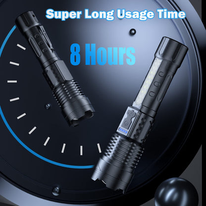 Cinlinso Flashlight High Lumens Rechargeable 2 Pack, 990000 Lumen Super Bright Led Flashlights with 7 Light Modes, IPX6 Waterproof, Powerful Handheld Flash Light for Camping Home Emergencies