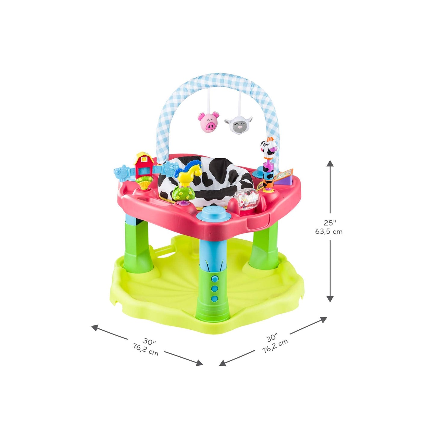 Evenflo Exersaucer Moovin & Groovin Activity Center, 25x30x30 Inch (Pack of 1)