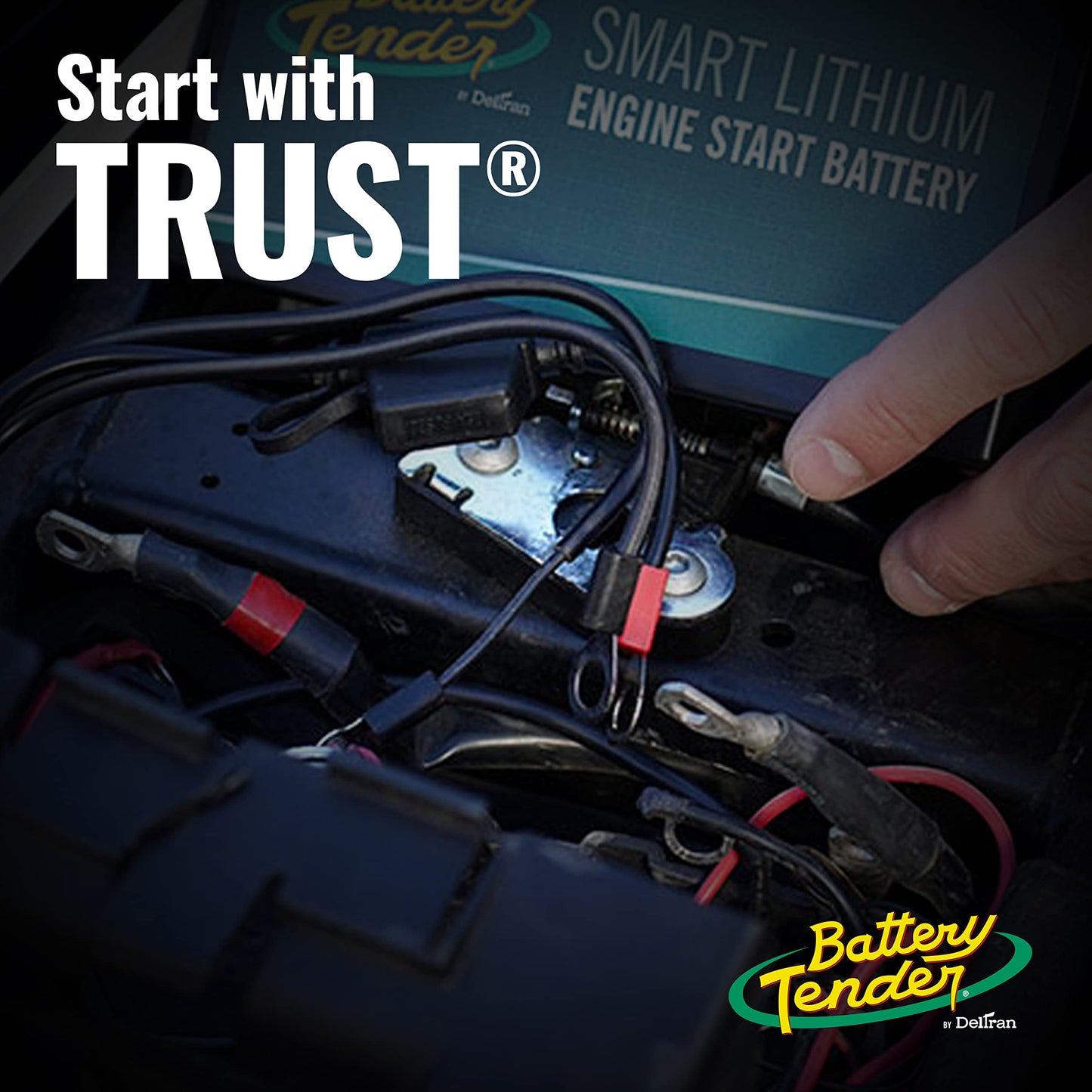 Battery Tender Ring Terminal Harness Accessory Cable - 18 inch Cord Adapter with SAE Quick Disconnect - Easy Quick Convenient for Motorcycles, Cars, ATVs and More - 081-0069-6