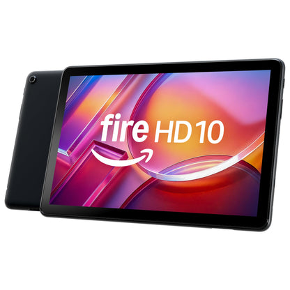 Amazon Fire HD 10 tablet (newest model) built for relaxation, 10.1" vibrant Full HD screen, octa-core processor, 3 GB RAM, 32 GB, Black
